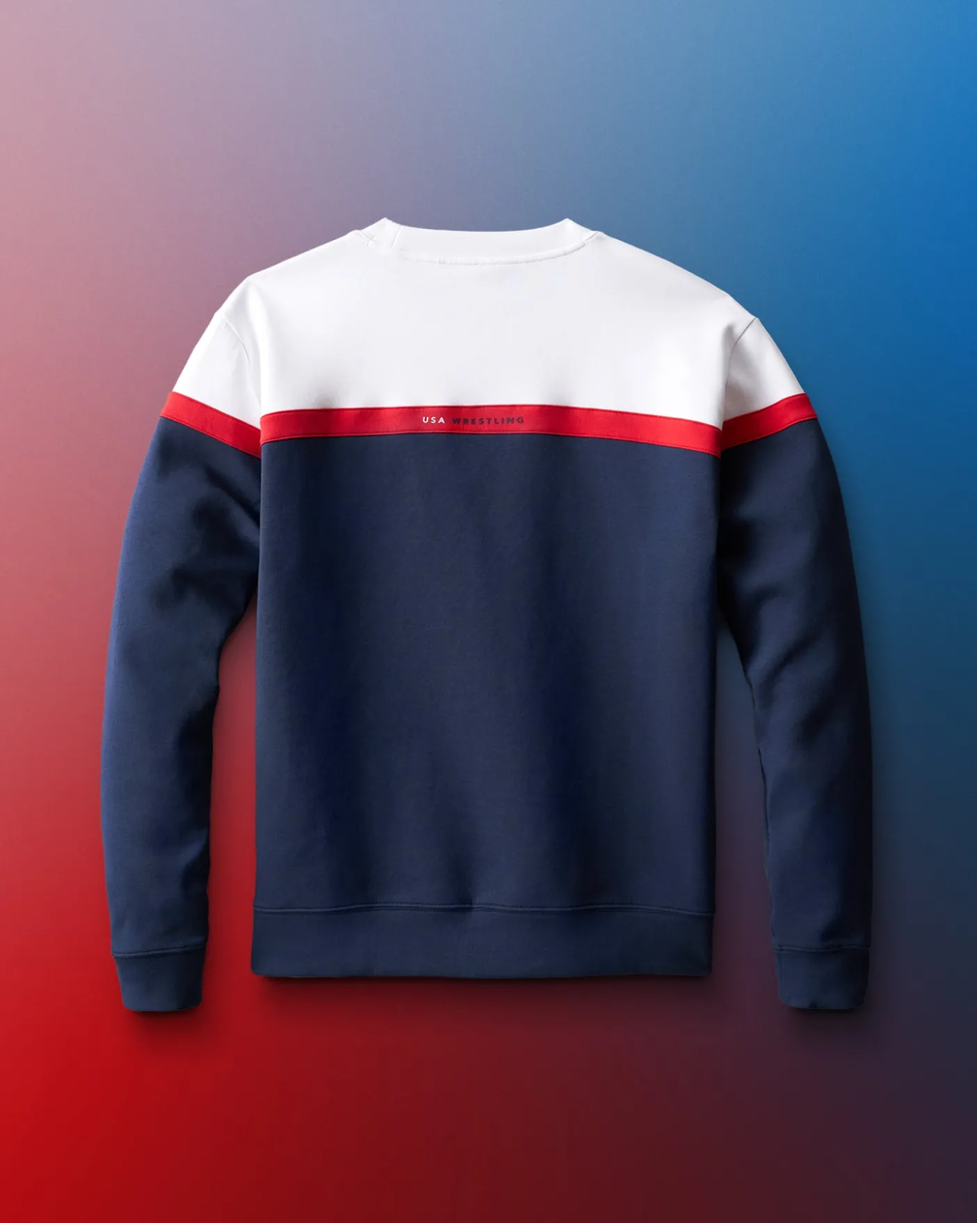 USA Wrestling Colorblock Crewneck