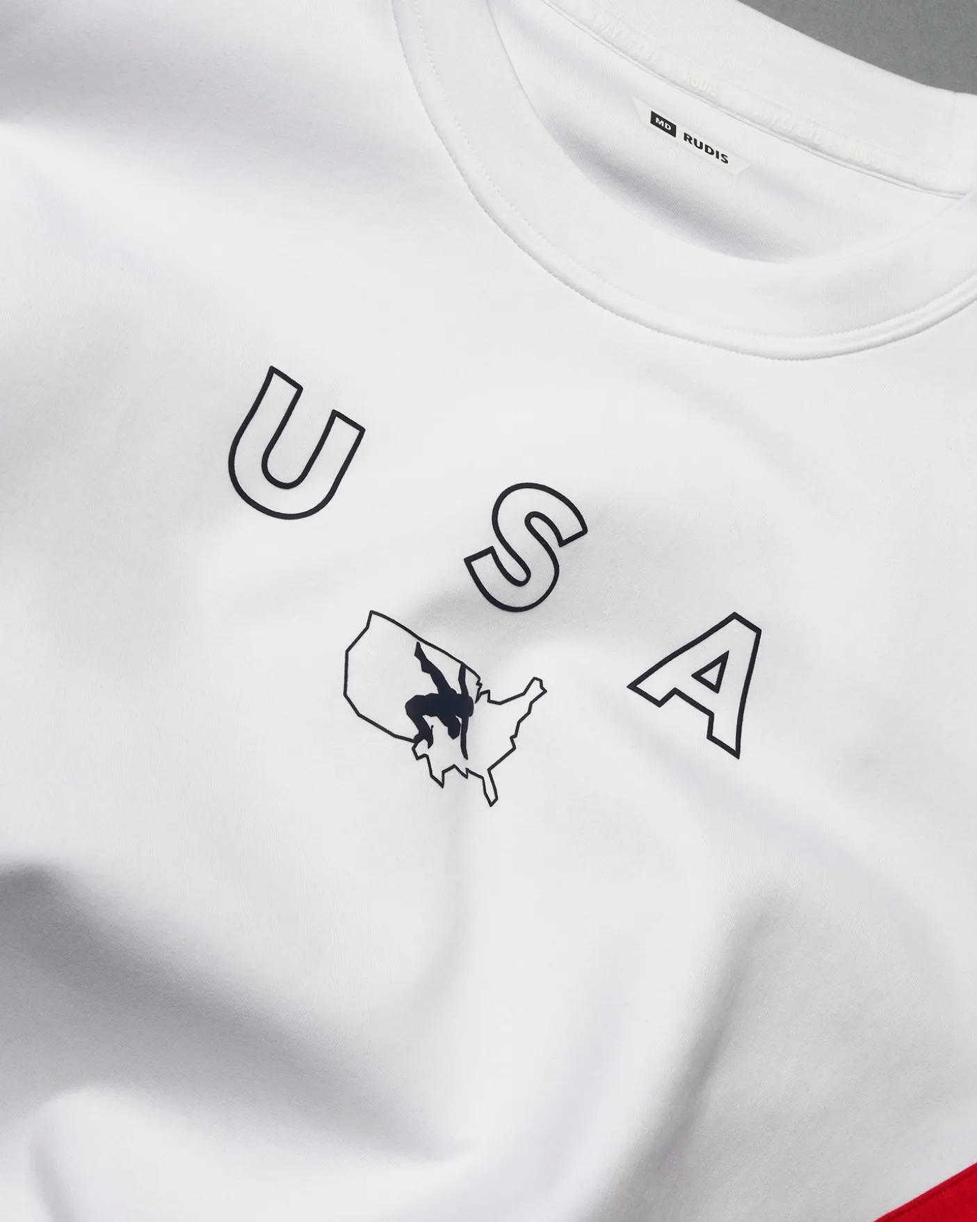 USA Wrestling Colorblock Crewneck