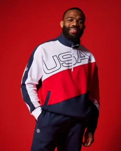 USA Wrestling Colorblock 1/4 Zip