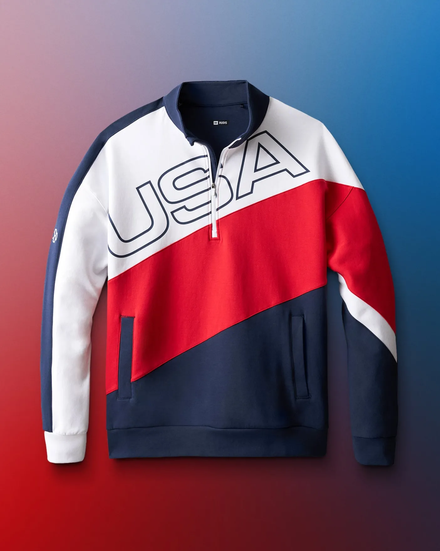 USA Wrestling Colorblock 1/4 Zip
