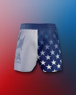 USA Wrestling Flag Sublimated Shorts