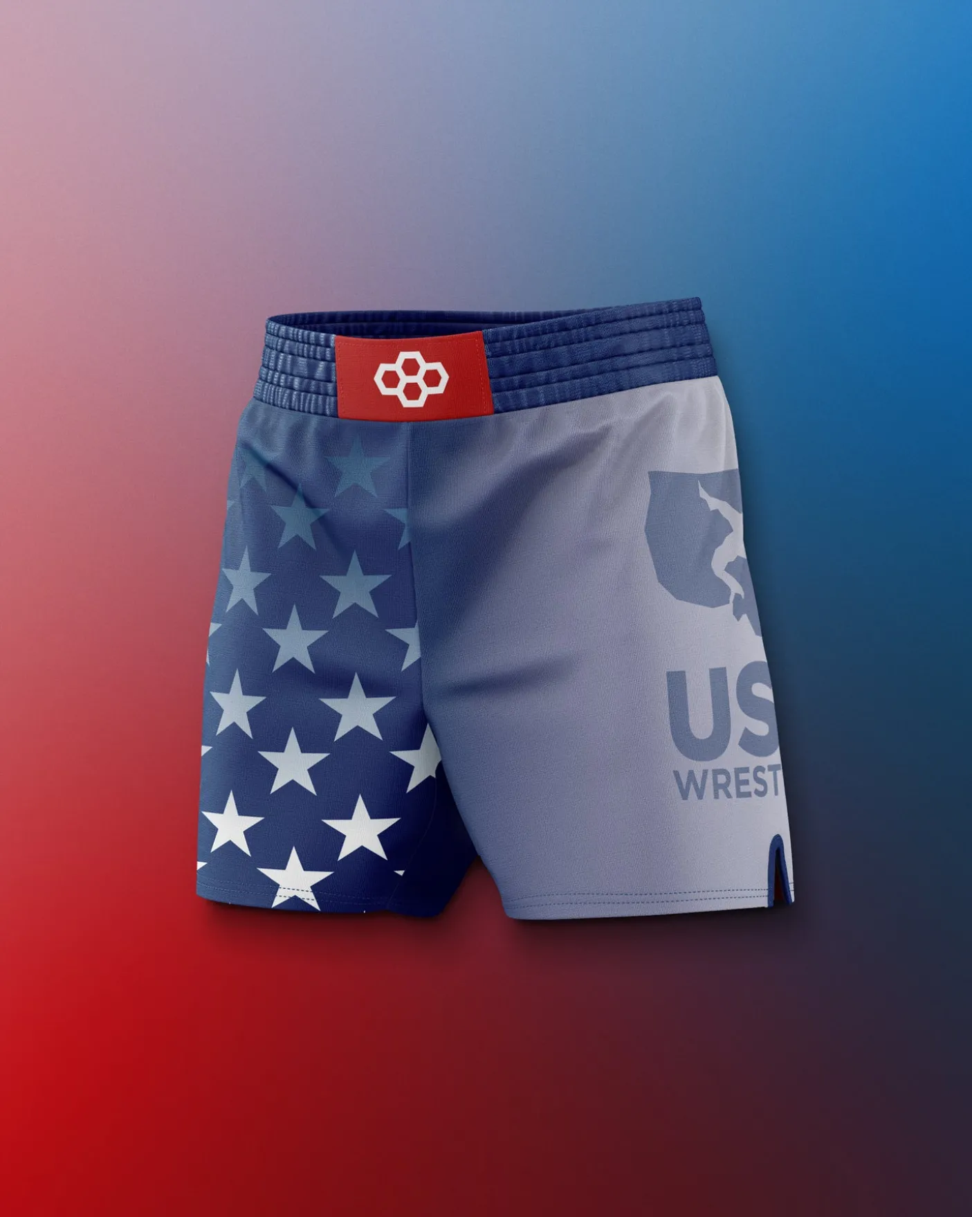 USA Wrestling Flag Sublimated Shorts