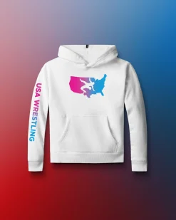 USA Wrestling Gradient Youth Comfort Fleece Hoodie