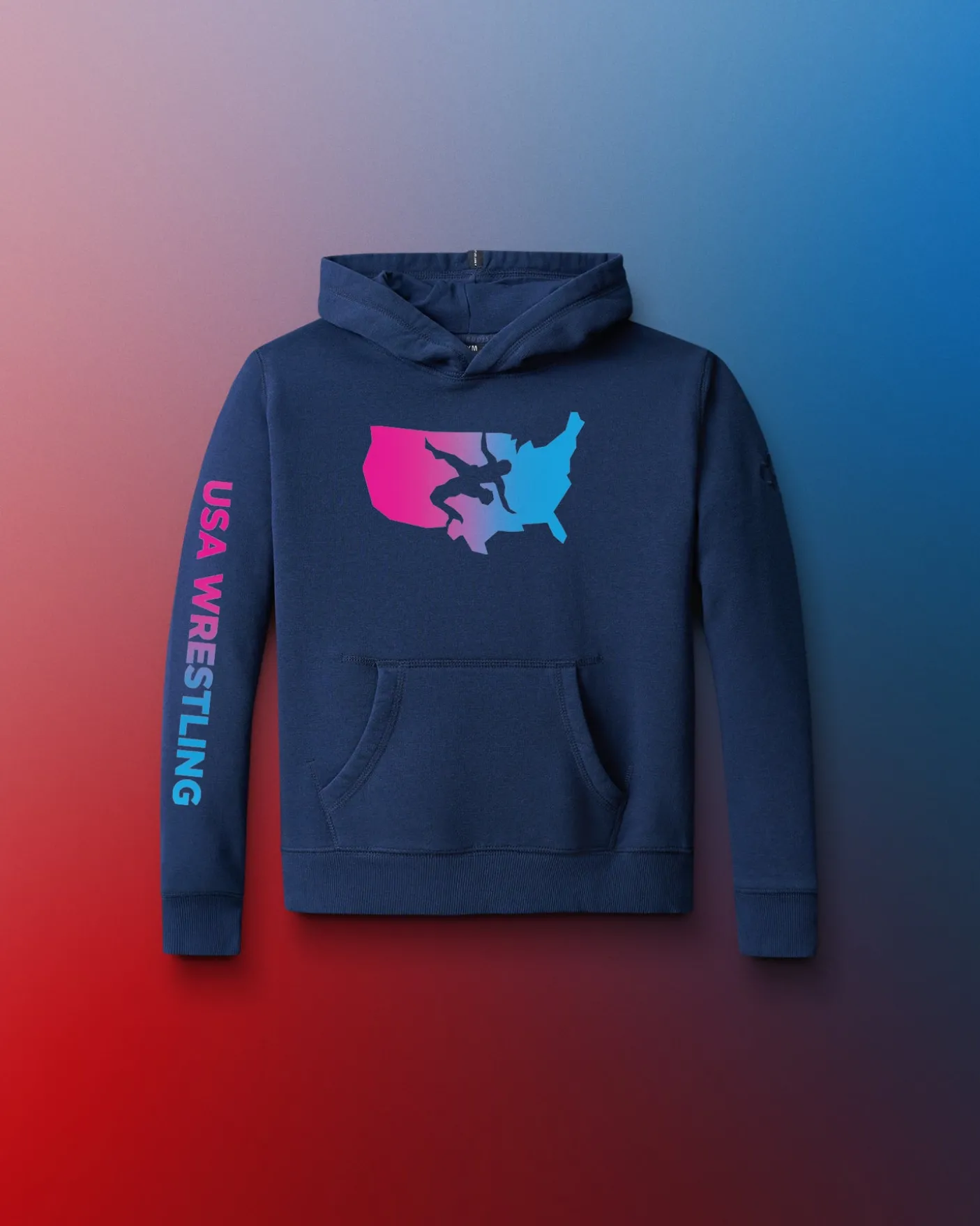 USA Wrestling Gradient Youth Comfort Fleece Hoodie