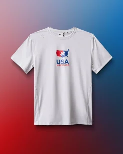 USA Wrestling Legacy Performance Heather T-Shirt