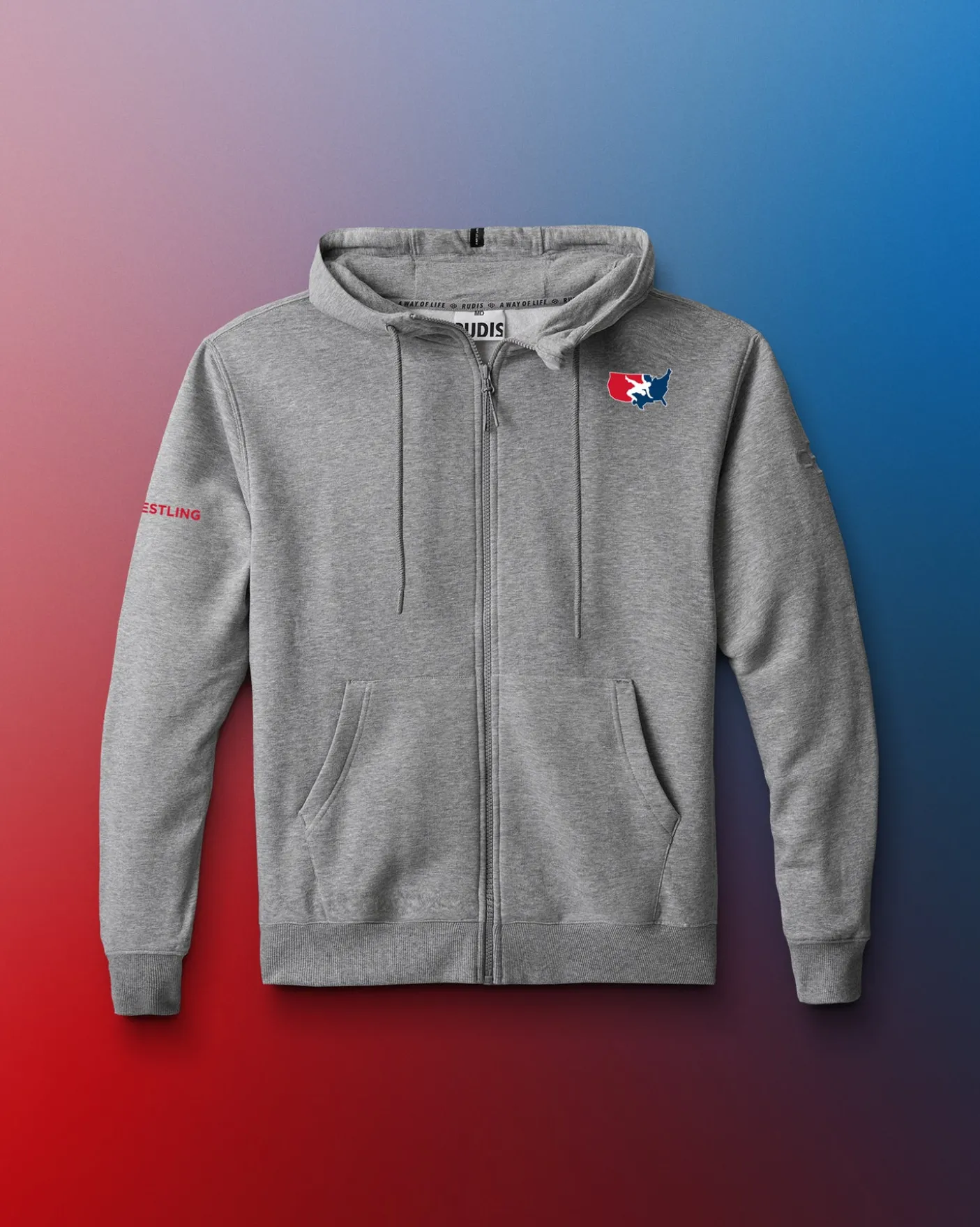 USA Wrestling Logo Comfort Fleece Full Zip