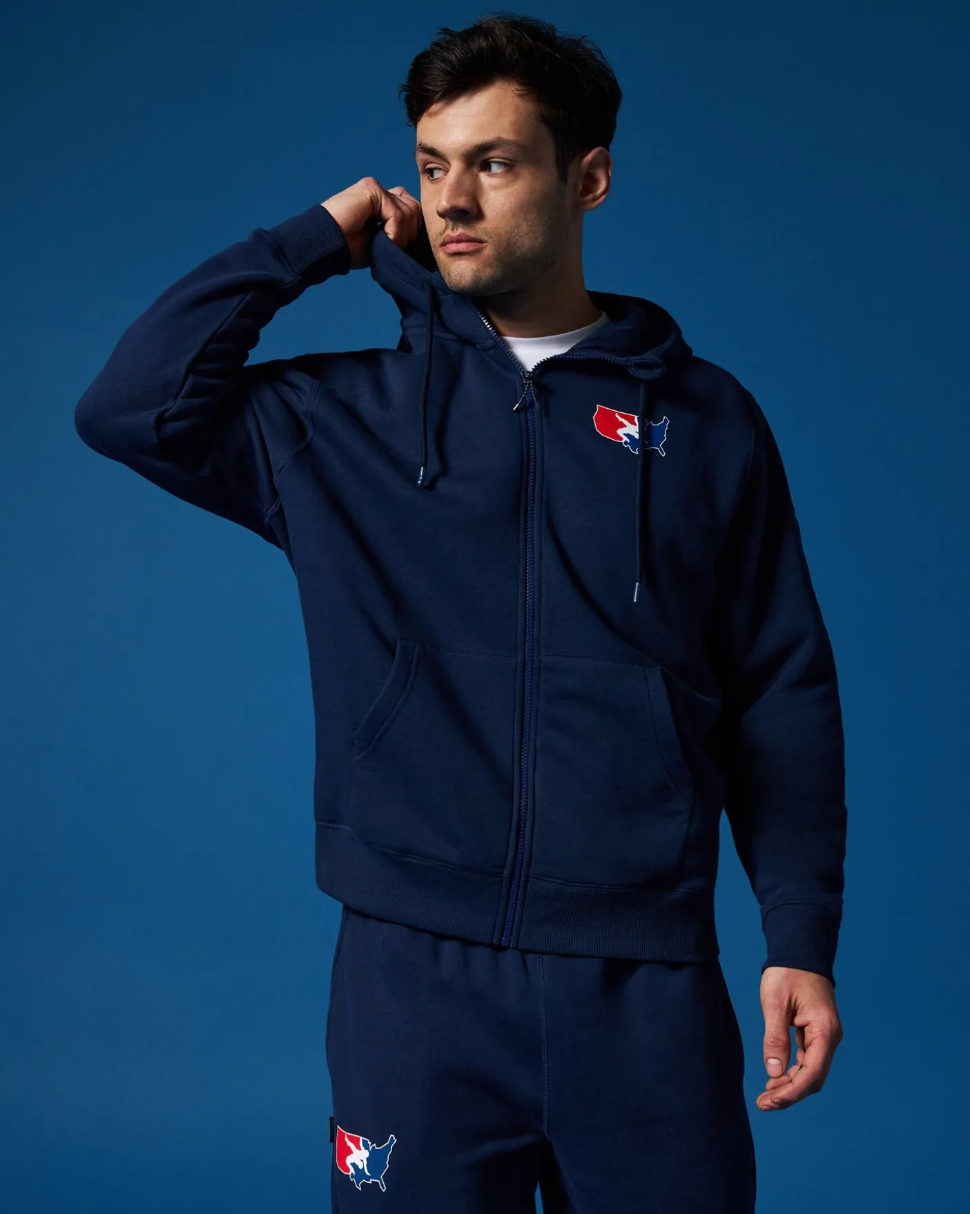 USA Wrestling Logo Comfort Fleece Full Zip