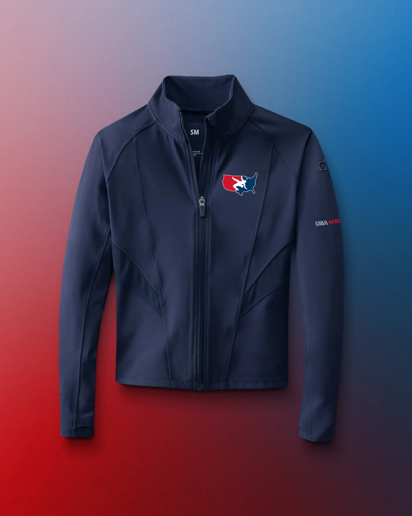 USA Wrestling Logo Women's Contour Full Zip