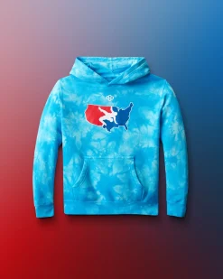 USA Wrestling Logo Youth Tie-Dye Hoodie