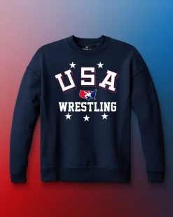USA Wrestling Retro Titan Heavyweight Crewneck