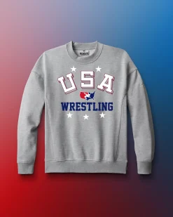 USA Wrestling Retro Titan Heavyweight Crewneck