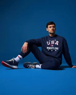 USA Wrestling Retro Titan Heavyweight Crewneck