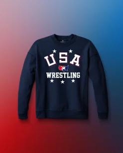USA Wrestling Retro Youth Titan Heavyweight Crewneck