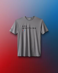 USA Wrestling Stacked Hybrid Youth T-Shirt