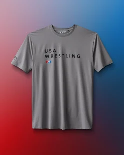 USA Wrestling Stacked Hybrid T-Shirt