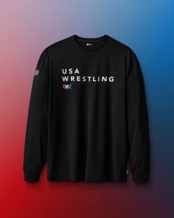 USA Wrestling Stacked Hybrid Long Sleeve
