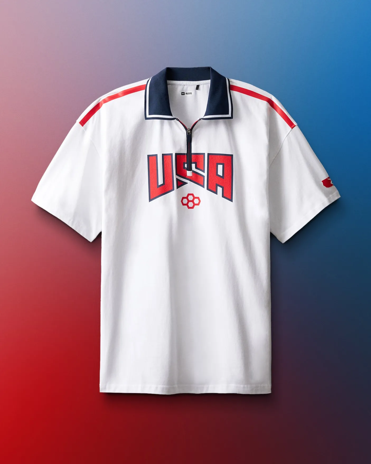 USA Wrestling Zip Polo