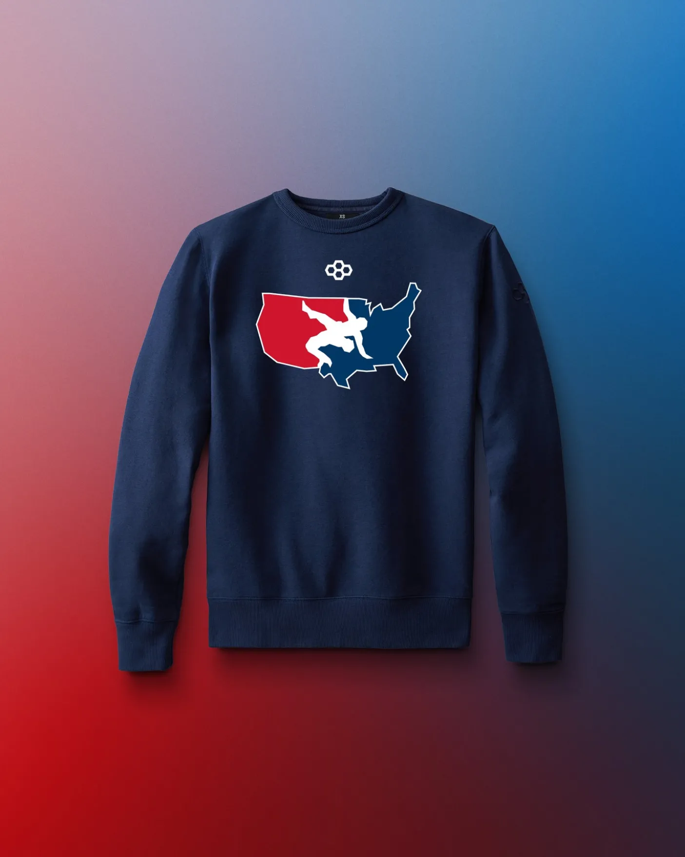 USAW Logo Comfort Fleece Youth Crewneck