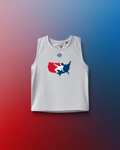 USAW Logo COOL-FEEL Women's Crop Tank Top