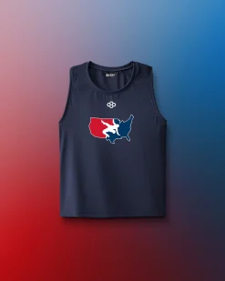 USAW Logo COOL-FEEL Women's Crop Tank Top