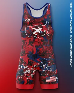 USAW Scatter Icon 2.0 Elite Singlet