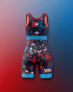 USAW Scatter Icon Girl's 2.0 Elite Singlet