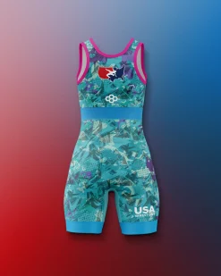 USAW Scatter Icon Girl's 2.0 Elite Singlet