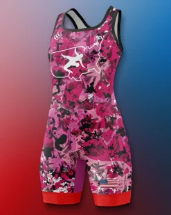 USAW Scatter Icon Women's 2.0 Elite Singlet