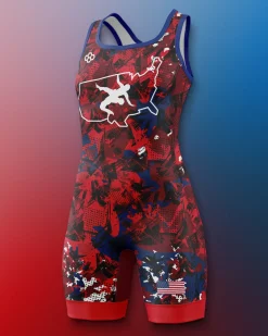 USAW Scatter Icon Women's 2.0 Elite Singlet