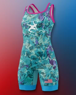USAW Scatter Icon Women's 2.0 Elite Singlet