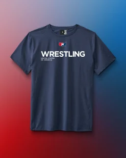 USAW Wrestling Performance Heather T-Shirt