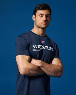 USAW Wrestling Performance Heather T-Shirt