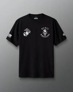 USMC Skull Heavyweight T-Shirt