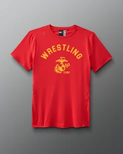USMC Wrestling Emblem Performance T-Shirt
