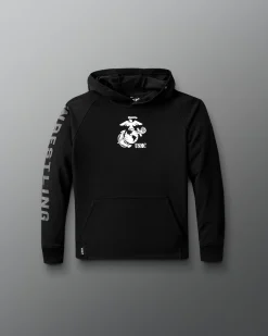 USMC Wrestling Emblem Youth Elite Terry Hoodie