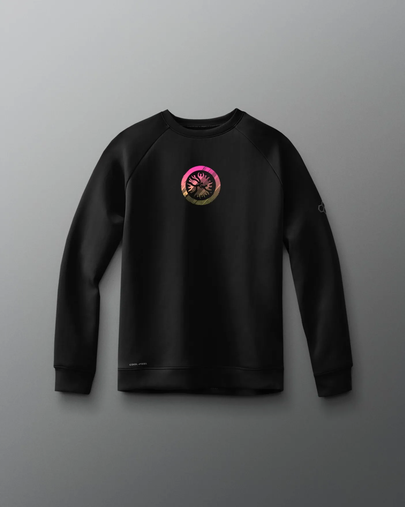 UWW Abstract Emblem Youth Cool-Feel Crewneck