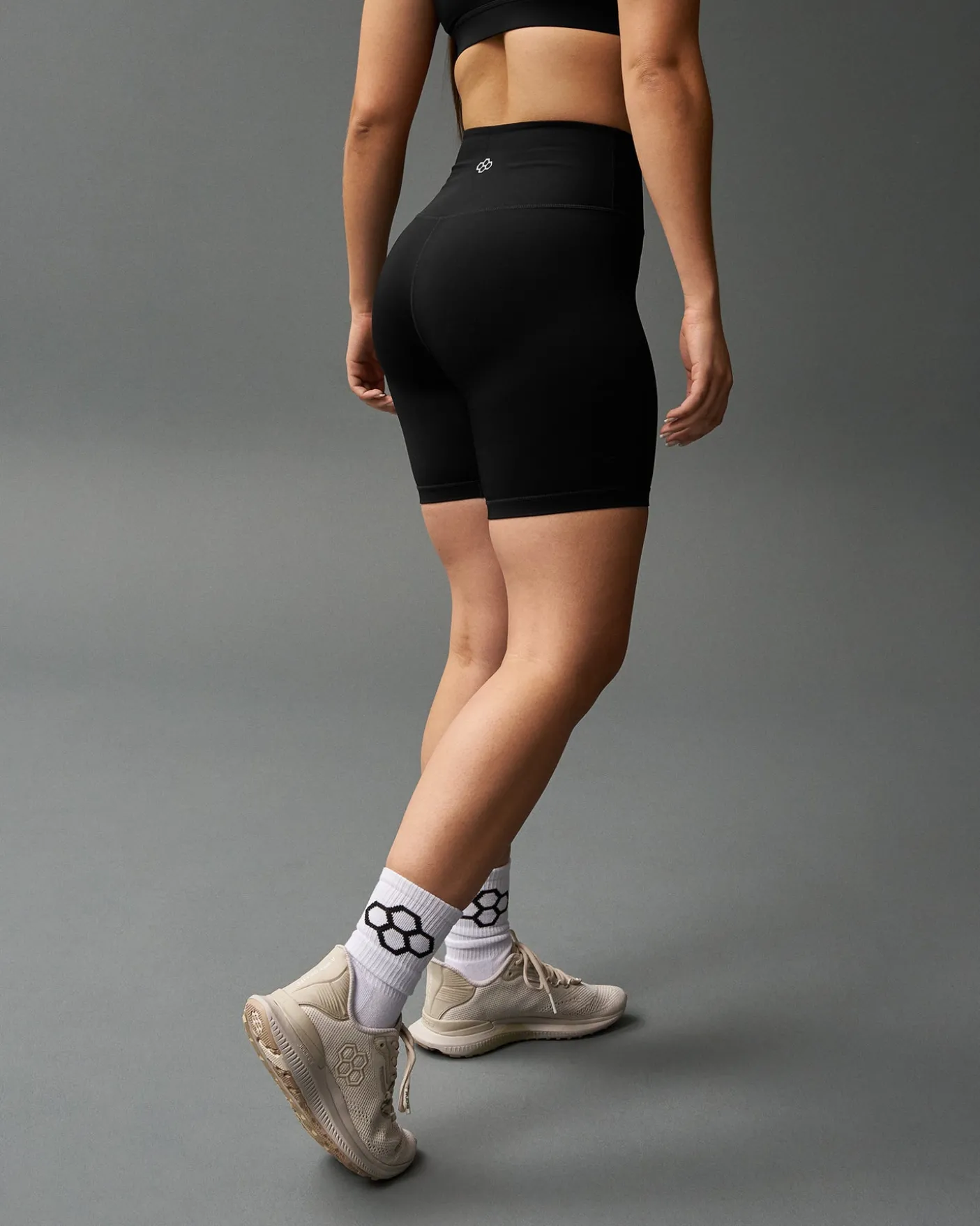 Women's Sports Bra and Biker Short Gift Bundle - Black