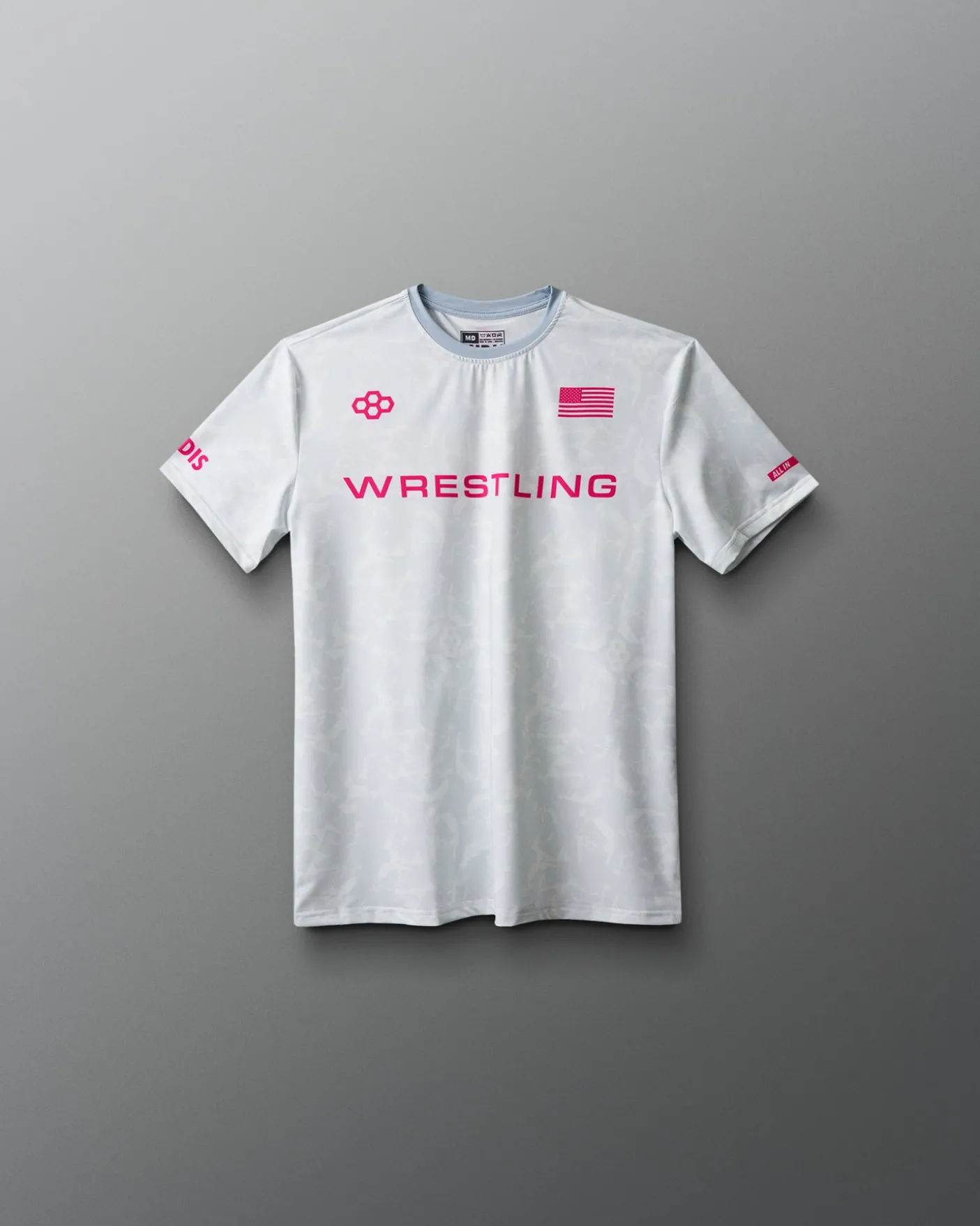 Wrestling Wordmark Camo Youth Sublimated T-Shirt