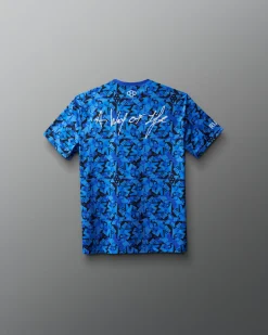 Wrestling Wordmark Camo Youth Sublimated T-Shirt