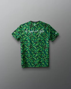 Wrestling Wordmark Camo Youth Sublimated T-Shirt