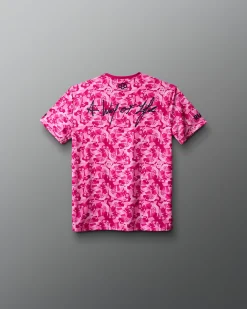 Wrestling Wordmark Camo Youth Sublimated T-Shirt